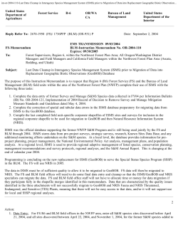Last Data Cleanup in Interagency Species Management System (ISMS) prior to Migration of Data into Replacement Geographic Biotic Observations (GeoBOB) Database