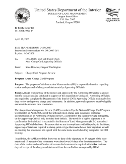 Charge Card Program Review
