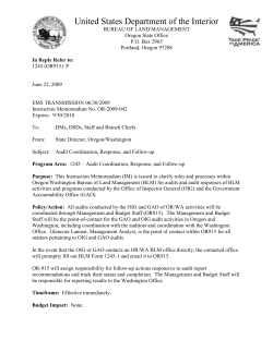 Audit Coordination, Response, and Follow-up