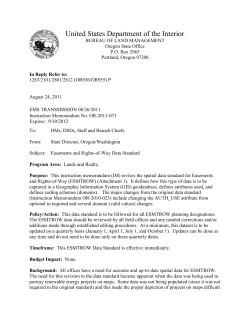 Easements and Rights-of-Way Data Standard