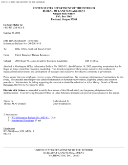 2003 Roger W. Jones Award for Executive Leadership