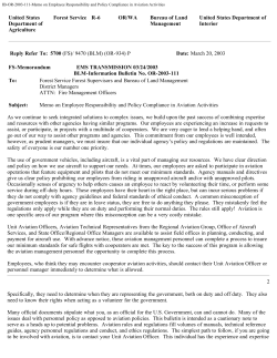 Memo on Employee Responsibility and Policy Compliance in Aviation Activities