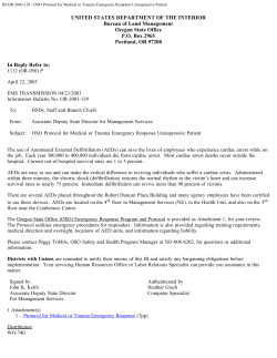 OSO Protocol for Medical or Trauma Emergency Response Unresponsive Patient