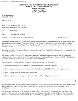 FY 2004 Education Awards Program