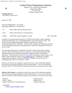 2004 Public Lands Foundation Awards