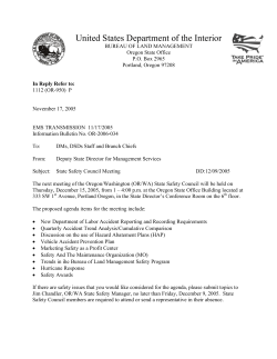 State Safety Council Meeting