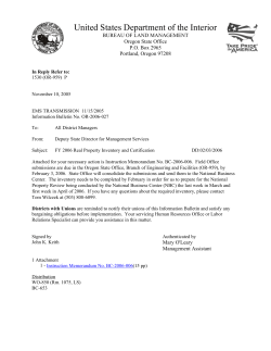 FY2006 Real Property Inventory and Certification