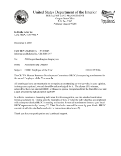 HRDC Employee of the Year