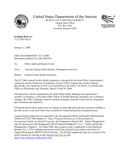 Annual Facility Safety Inspection