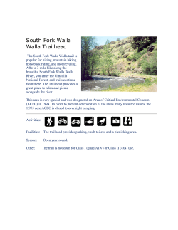 South Fork Walla Walla