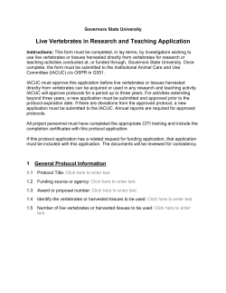 IACUC Protocol Form 