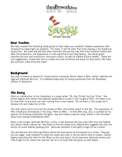 Study Guide - Seussical