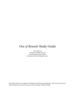 Study Guide - Out of Bounds