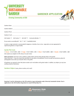 Click here for the garden application   
