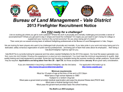 2013 Recruitment Notice