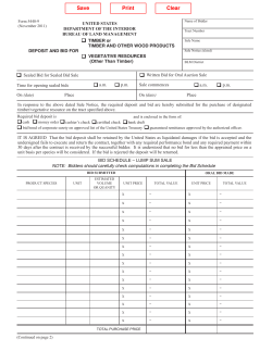 Form 5440-9: Deposit and Bid Form