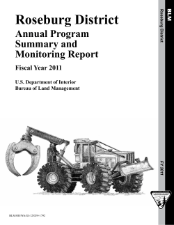 Annual Program Summary and Monitoring Report Fiscal Year 2011