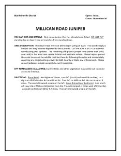 Millican Unit #6 & #7 Regulations