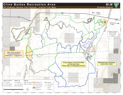 Cline Buttes OHV Area Trails Map