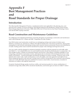 F: Best Management Practices