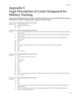C: Military Training Areas