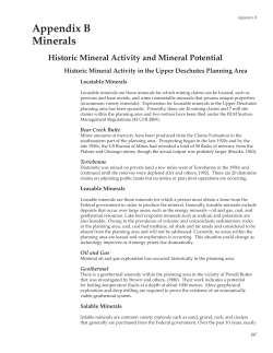 B: Minerals