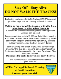 South Junction Campground Railroad Crossing