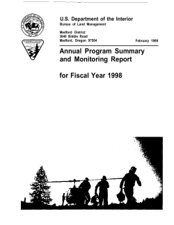 Annual Program Summary 1998