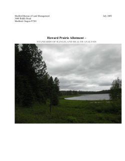 Howard Prairie Rangeland Health Analysis