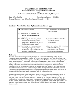 Heppsie Mountain Rangeland Health Determination