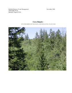 Cove Ranch Rangeland Health Analysis