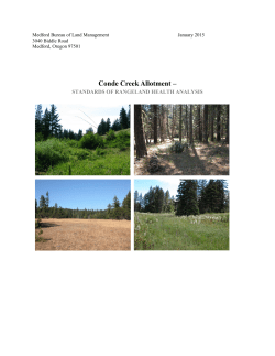 Conde Creek Rangeland Health Analysis