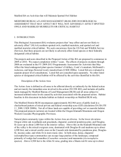 2009 NLAA Biological Assessment and Letter of Concurrence