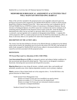 2007 NLAA Biological Assessment and Letter of Concurrence