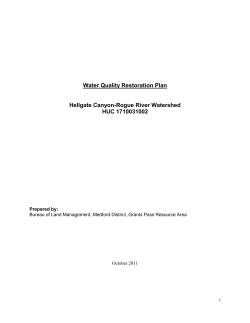 Hellgate Canyon-Rogue River Watershed
