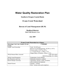 Evans Creek Watershed