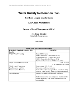 Elk Creek Watershed