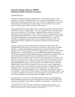 Harpold Chaining Allotment Rangeland Health Standards Assessment