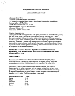 South Poverty Rangeland Health Assessment