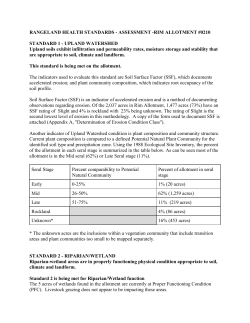 Rim Allotment Rangeland Health Assessment