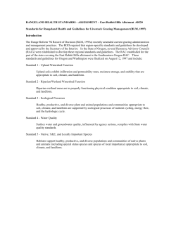 Rabbit Hills East Rangeland Health Assessment