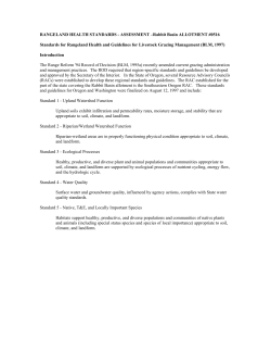 Rabbit Basin Rangeland Health Assessment