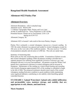 Paisley Flat Rangeland Health Assessment