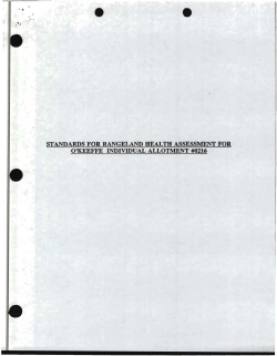 O'Keeffe Individual Rangeland Health Assessment