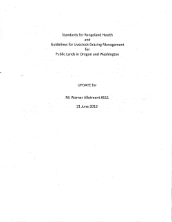 Northeast Warner Rangeland Health Assessment Update
