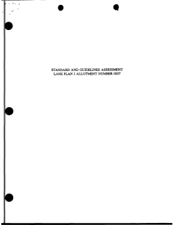Lane Plan I Rangeland Health Assessment