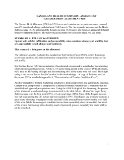 Greaser Drift Rangeland Health Assessment
