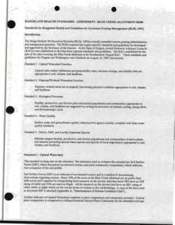 Blue Creek Rangeland Health Assessment