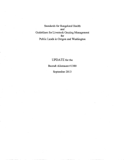 Beecraft Rangeland Health Assessment Update