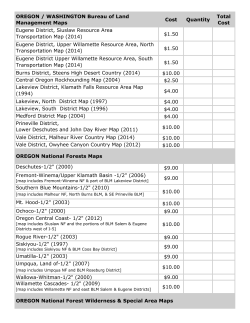Map List and Order Form